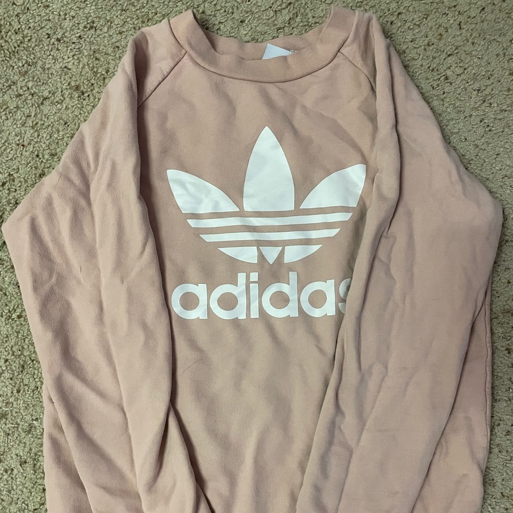 Adidas crewneck pink medium
